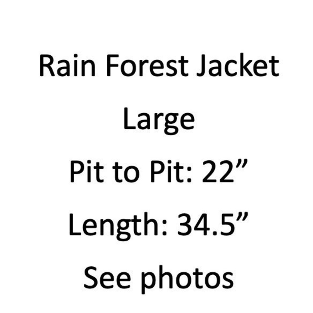 Rainforest Field Jacket Mens L Tan Full Zip Snap Utility Polyester Coat - Picture 14 of 16